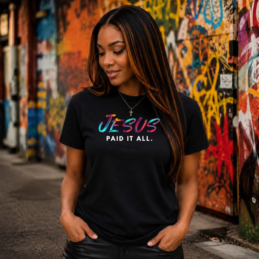 Jesus Paid It All (Black) - Unisex classic tee